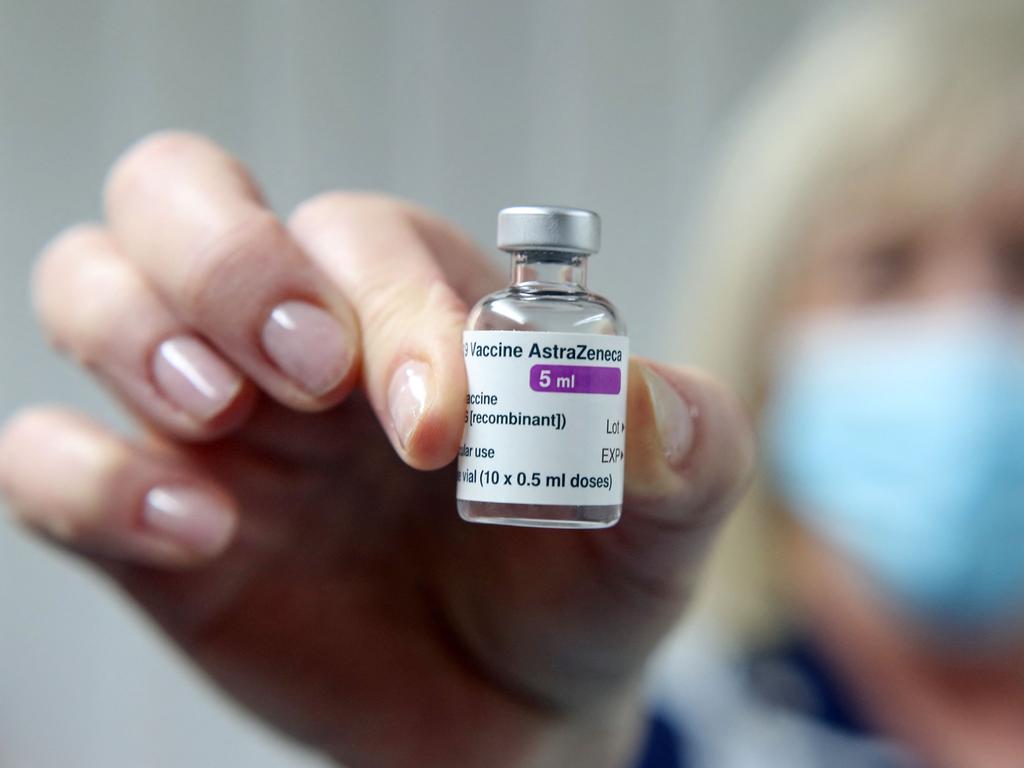 A vial of the AstraZeneca/Oxford Covid-19 vaccine. Picture: AFP