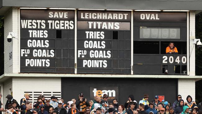 SYDNEY, AUSTRALIA - JUNE 15: General view during the round 15 NRL match between Wests Tigers and Gold Coast Titans at Leichhardt Oval on June 15, 2024 in Sydney, Australia. (Photo by Jason McCawley/Getty Images)