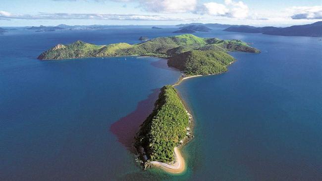 South Molle Island is a picturesque, hilly island surrounded by fringing reefs. Picture: Contributed