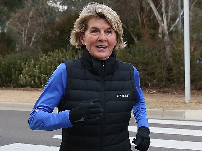 Julie Bishop is racing to the top of the preference pile to lead the Liberal Party, among the public at least. Picture: Kym Smith