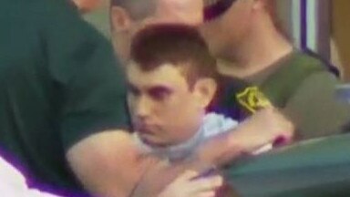 Nikolas Cruz is arrested after the shooting. Picture: CNN.