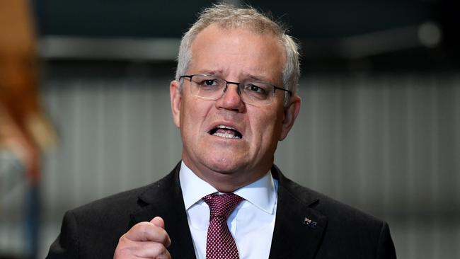 Prime Minister Scott Morrison says the new gas power station is ‘vital’ for NSW. Picture: NCA NewsWire / Dan Peled