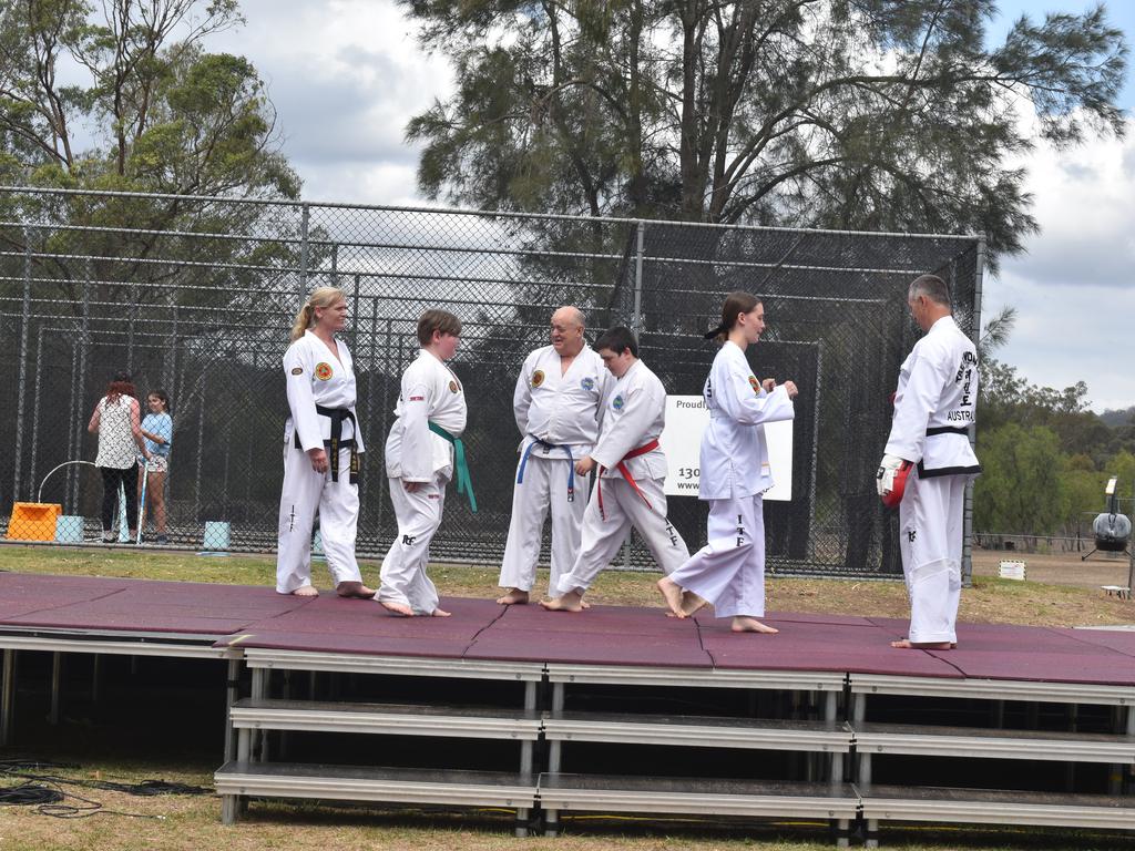 The Laidley Bai Rui Taekwon-Do Club put on a demonstration of their skills for visitors