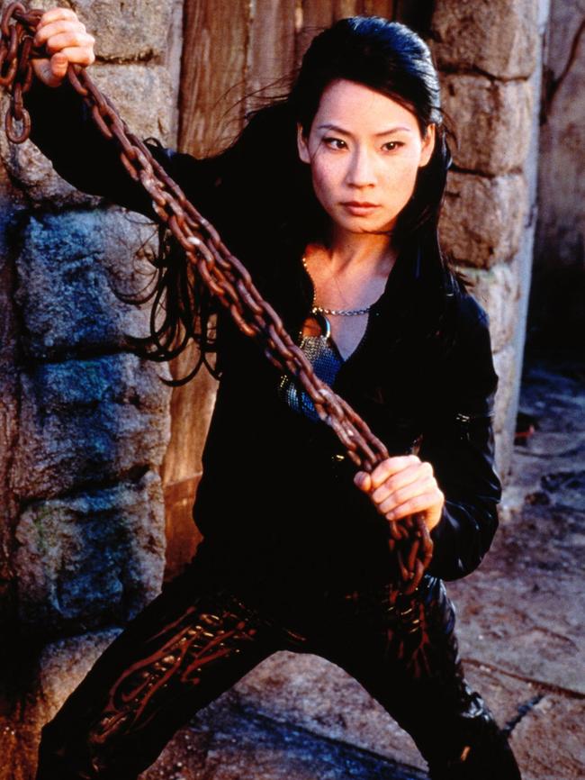 Kicking butt ... Lucy Liu in character for Charlie's Angels.