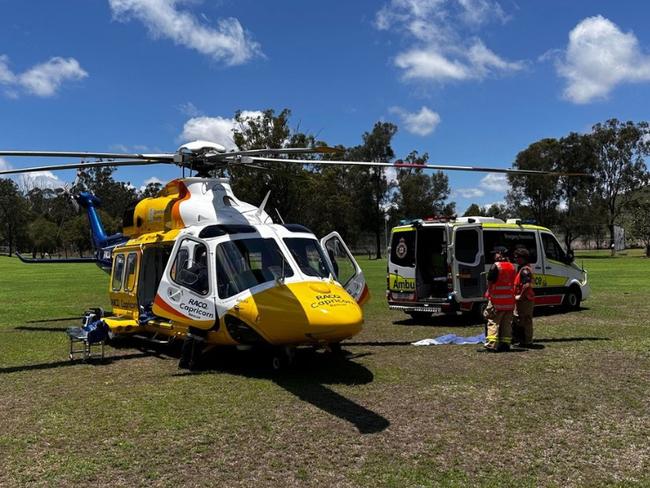 Serious injuries, fuel leak in Central Qld highway crash