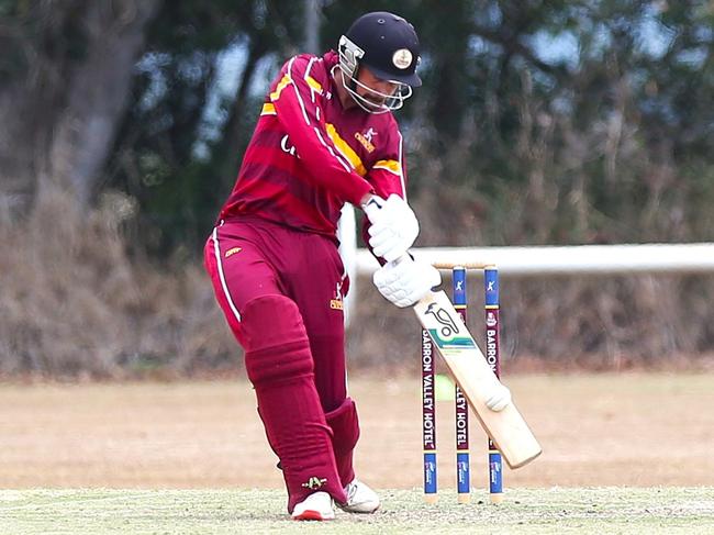 Pictured: Atherton all-rounder Tom Boorman. Atherton v Barron River at Loder Park. Cricket Far North 2024. Pictured: Gyan-Reece Rocha