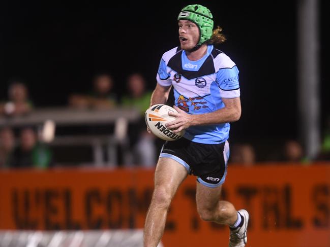 Northern Sharks fullback Caleb Smith in the NRLNT Grand Final 2022. Picture: (A)manda Parkinson