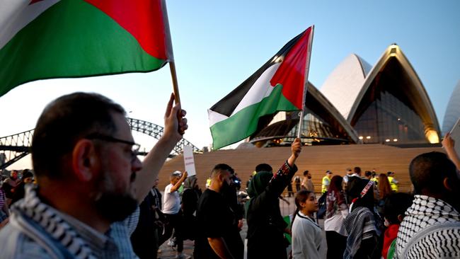 A pro-Palestinian rally was held in Sydney on Monday. A similar rally is planned for Melbourne this weekend. Photo: Dean Lewins.