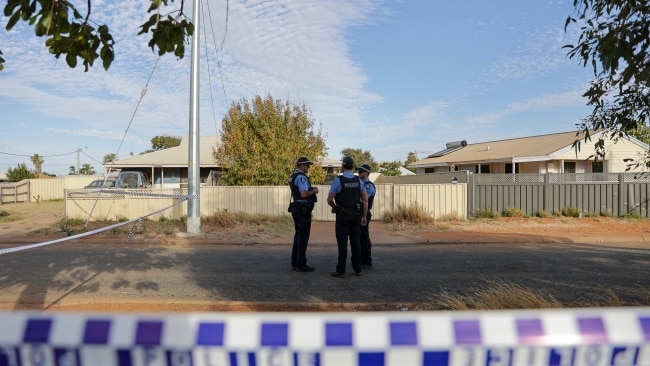 Officers are patrolling the streets of Carnarvon 24/7 to ensure Kelly's property is not attacked. Picture: Tamati Smith/Getty Images