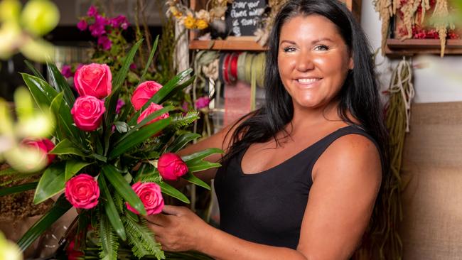 Fourth-generation florist Leanne Erhard. Photo: Celeste Humphrey.