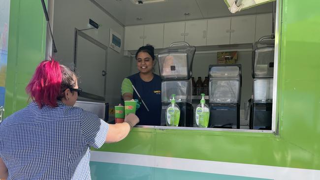 Montana McCorry was excited to be able to get a Watermelon Crush from Boost Juice.