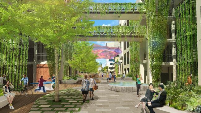 The planned upgrade of George St through the City West campus. Image: JPE Design Studio and MPH