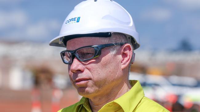 Former Core chief executive Gareth Manderson at the official opening of Core Lithium’s grants mine Picture: Glenn Campbell