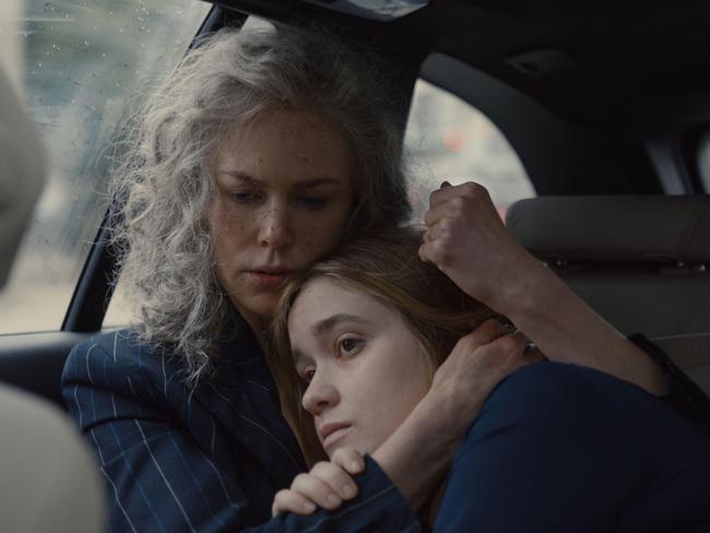 Nicole Kidman and Alice Englert in a scene from season two of the TV series Top Of The Lake. Picture: Supplied