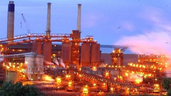 Rio Tinto’s Boyne Island Aluminium Smelter near Gladstone.