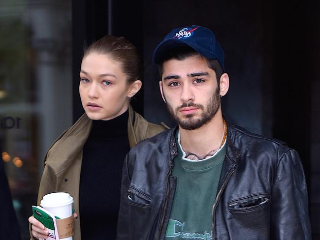 Zayn Malik with former partner Gigi Hadid, the mother of his daughter. Picture: Robert Kamau/GC Images