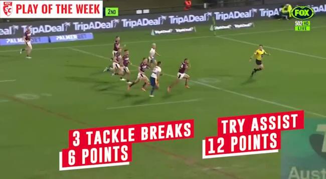 KFC SuperCoach NRL Play of the Week – Reuben Garrick