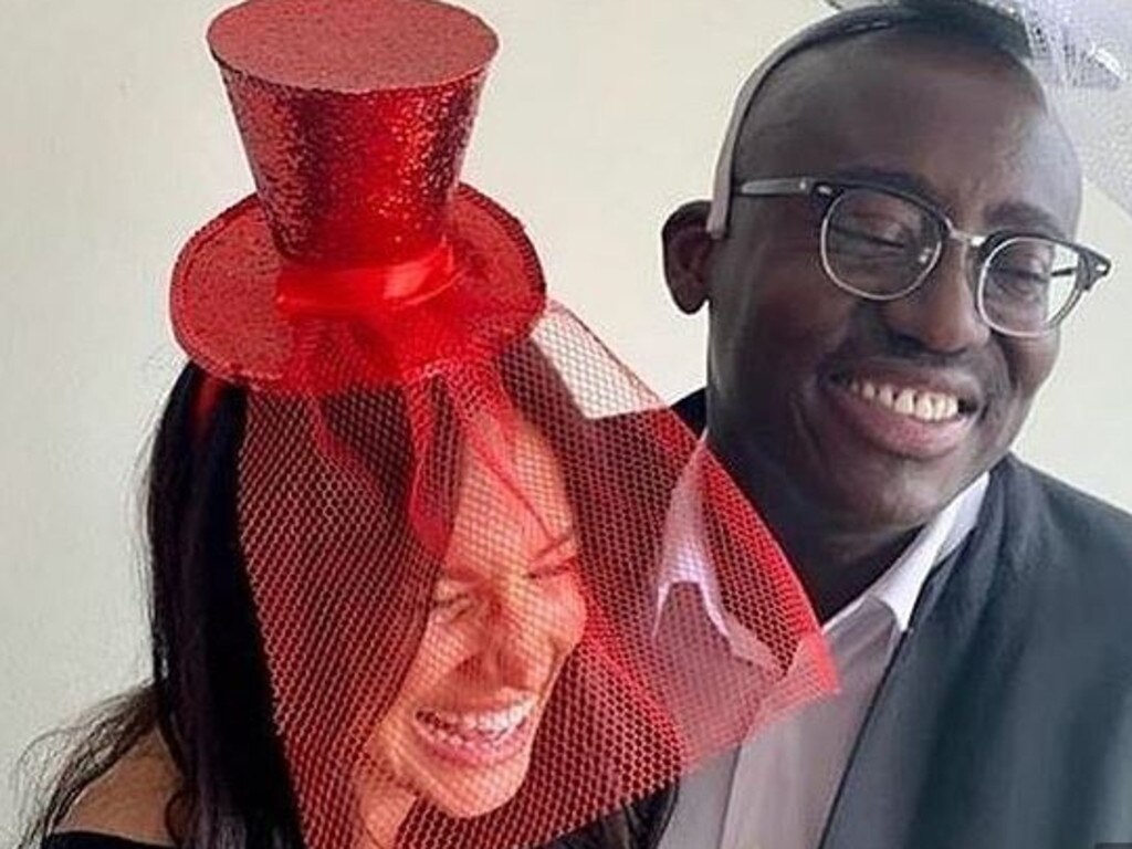 Meghan Markle and Vogue editor Edward Enninful in a scene from a video celebrating her Vogue cover. Picture: Instagram