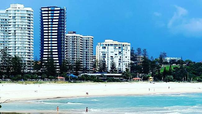 Coolangatta Beach as seen from Greenmount. Photo: Leah O'Connell, Coolangatta.