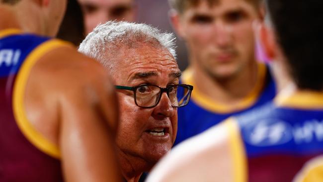 Brisbane Lions coach Chris Fagan is keeping a close eye on his team’s attitude. Picture: Russell Freeman/AFL Photos via Getty Images