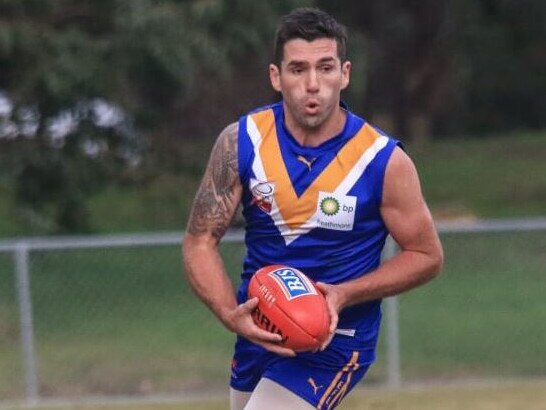 Heathmont footballer Leigh Odermatt in action in the Eastern Football League (EFL). Picture Davis Harrigan