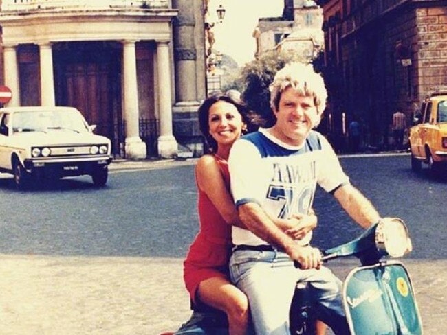 Marlo Thomas posted a tribute to husband Phil Donahue with a throwback happy snap from a holiday in Italy. Picture: Instagram/Marlo Thomas