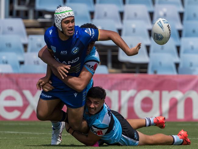 Colyton’s Junior Fagalele during his SG Ball stint with Parramatta in 2024. Picture: Adam Wrightson Photography