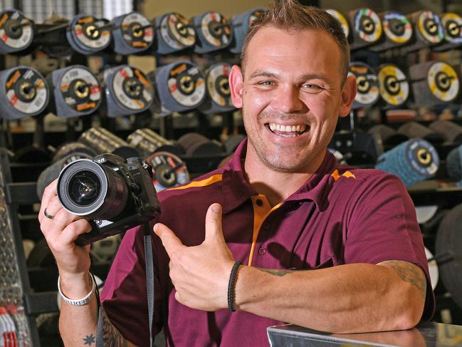 Brad Ward went from being a tradie to making videos and podcasts for tradies as TradeTools’ content creator. Picture: John Gass