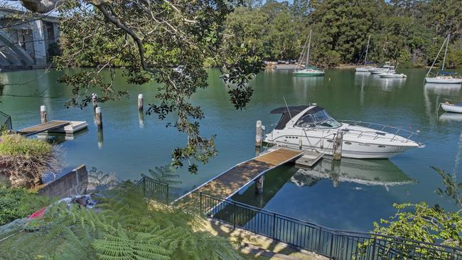 Looking down to the water from 9 Euthella Avenue, Hunters Hill.