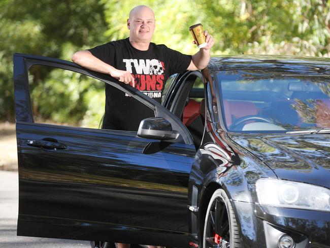 Andy Dasovic runs a monthly cars and coffee meet up at Blackwood. 25 January 2018. (AAP Image/Dean Martin)