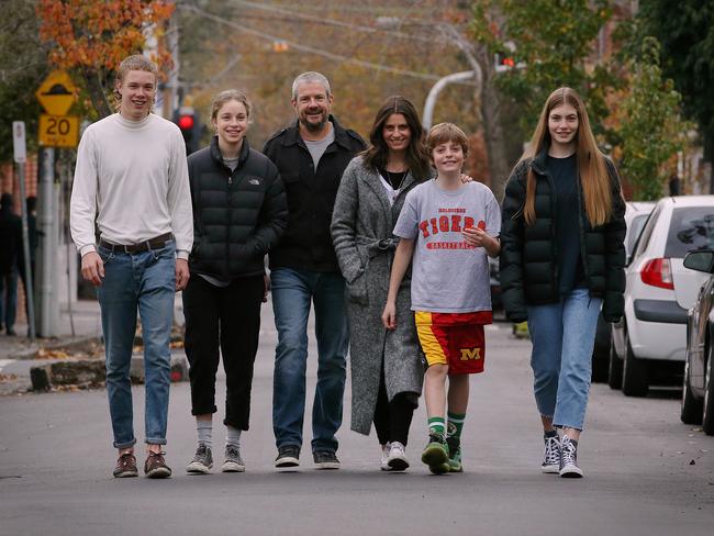 Sam Ludbey-Stynes with her family. Picture: Wayne Ludbey