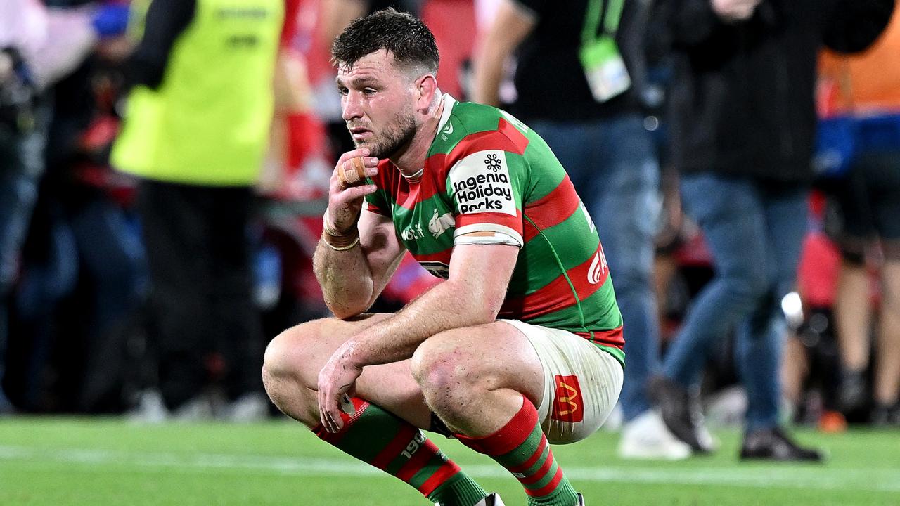 The Rabbitohs will be without Jai Arrow for the rest of the season after he had surgery on his shoulder. Picture: Bradley Kanaris/Getty Images