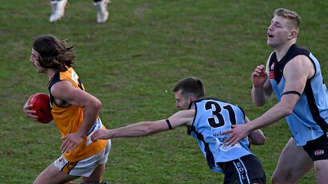 Will Jury during the EDFL grand final. Picture: Andy Brownbill