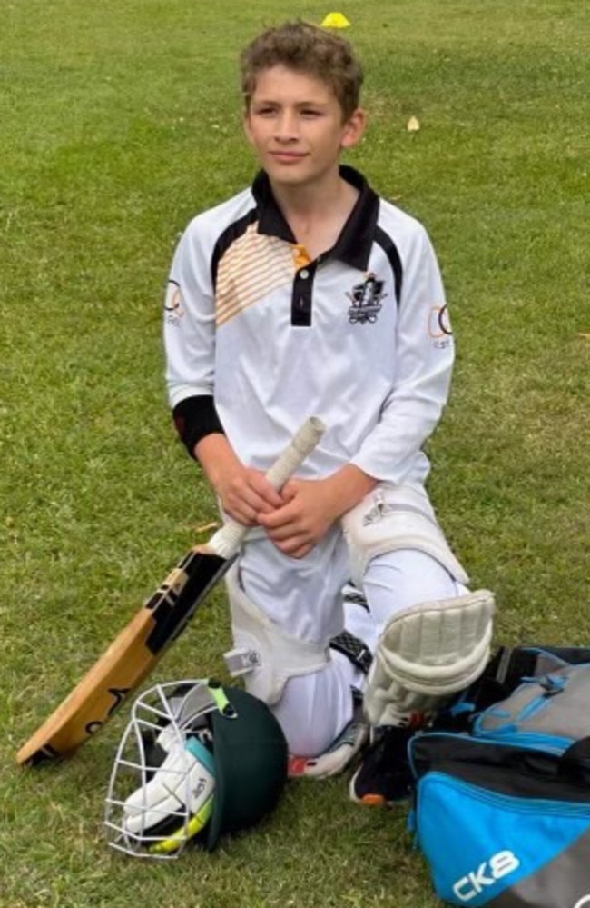 Caloundra junior cricketer Marcel Patullo.