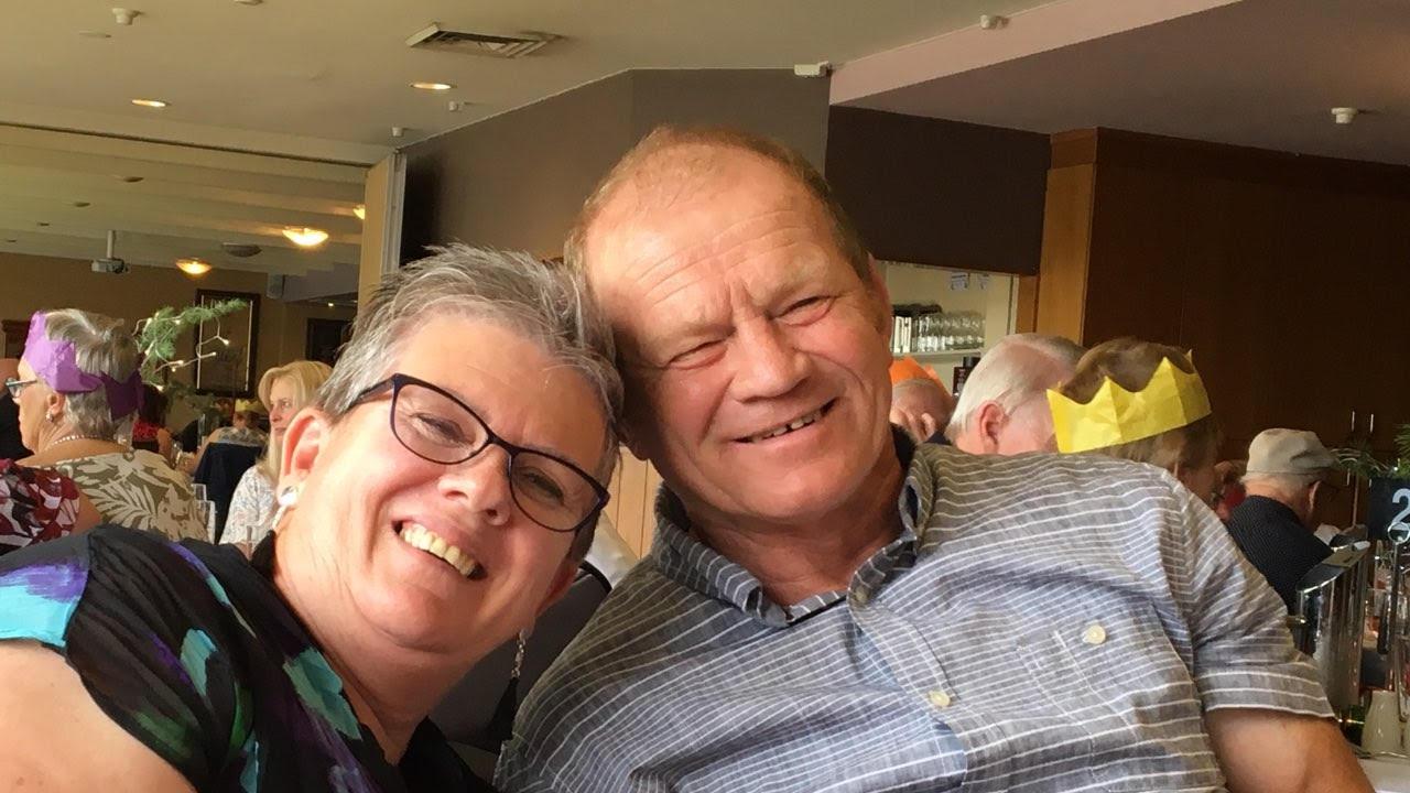 Former St George player Rod McGregor with wife Lynn. Rod now suffers dementia. Picture: supplied