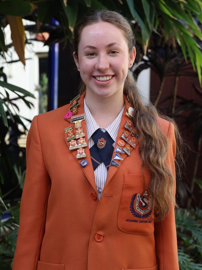 Lily Grimes has been announced as this year's Dux at Saint Stephen's College for 2023. Picture: Supplied