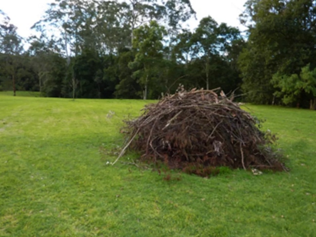 Excess fuel around properties of collected for open pile burns