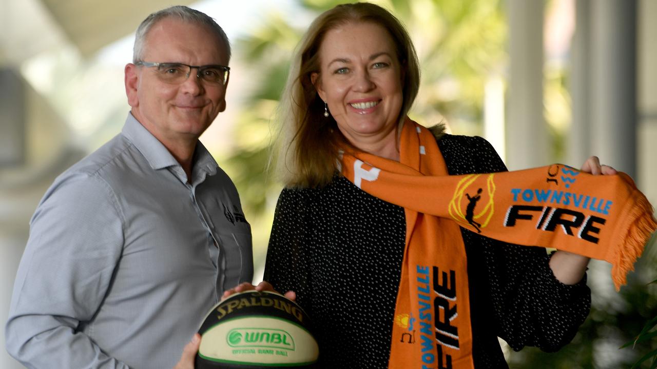 Stephen Motti the new chairman of the Townsville Fire Board of Directors and Suzanne Wilson is the deputy chairwoman. Picture: Evan Morgan