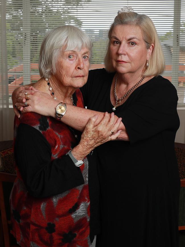 Janet Yarrington (right) and her mother, Gwen. Picture: John Feder