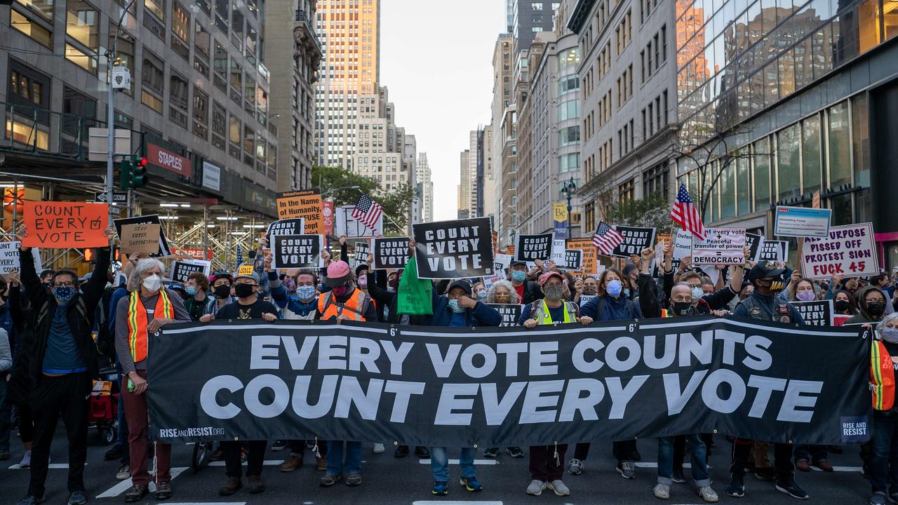 Protesters also took to the streets of New York City. Picture: David Dee Delgado/Getty Images/AFP