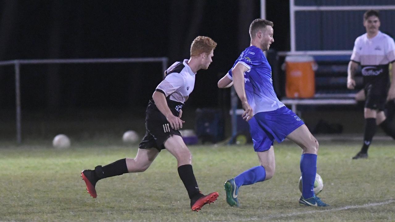 FOOTBALL CQ Premier League: Bluebirds United's Liam McLean with the ball
