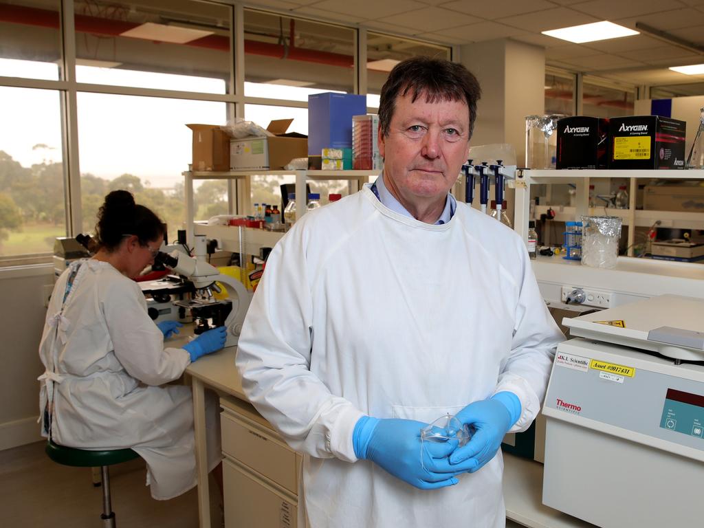 Professor Trevor Drew, Director of the CSRIO's Australian Animal Health Laboratory. Picture: Courtesy of Stuart McEvoy/The Australian