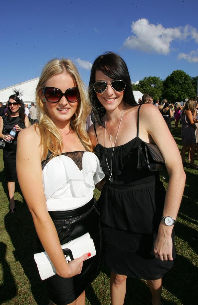 Candice Frost and Jess Schemioneck in 2009. Picture: Brett Wortman
