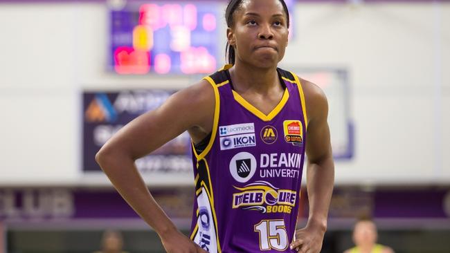 Melbourne Boomers signing Lindsey Allen started brightly with eight points and two assists in the opening five minutes of the season. Picture: Michelle Couling