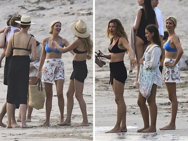 Gisele Bündchen, Ivanka Trump and Karlie Kloss were photographed on a tropical getaway in Costa Rica. Picture: BACKGRID