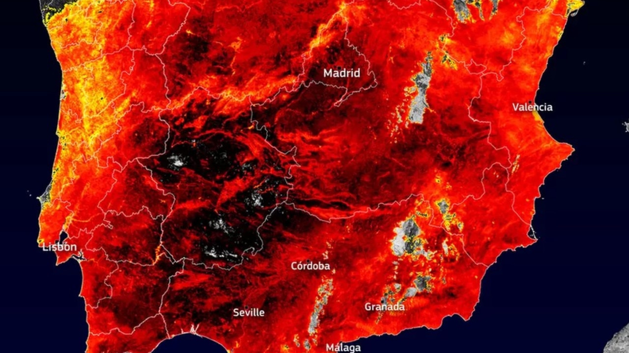 Europejska fala upałów: przerażająca mapa pokazuje płonący kontynent