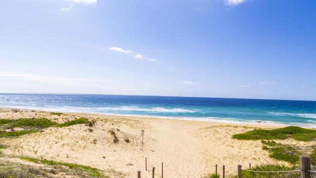 Campers made the grim find of Caddick’s shoe on Bournda Beach south of Tathra. Picture Robert Hayson