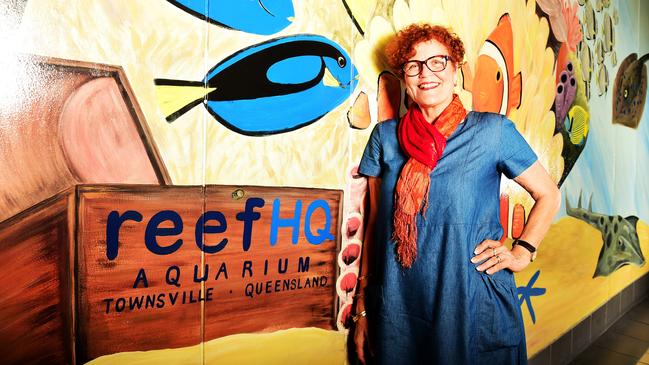 2019: Herbert MP Cathy O'Toole outside the Reef HQ in Townsville