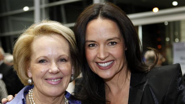 Pictured with Lou Hewitson, Karin Dunsford, left, is her daughter Georgina Duckworth’s choice for Adelaide’s most stylish individual. Picture: Bianca De Marchi