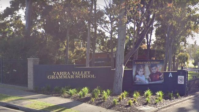 Four male students have been suspended from Yarra Valley Grammar School.